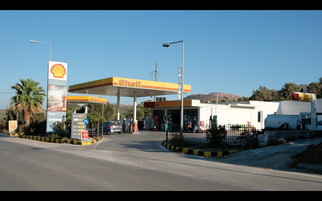 Shell Tankstelle auf Kreta